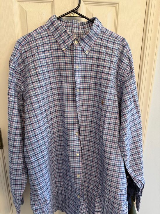 Ralph Lauren Other - Ralph Lauren Blue and Pink Plaid Button-Down Shirt